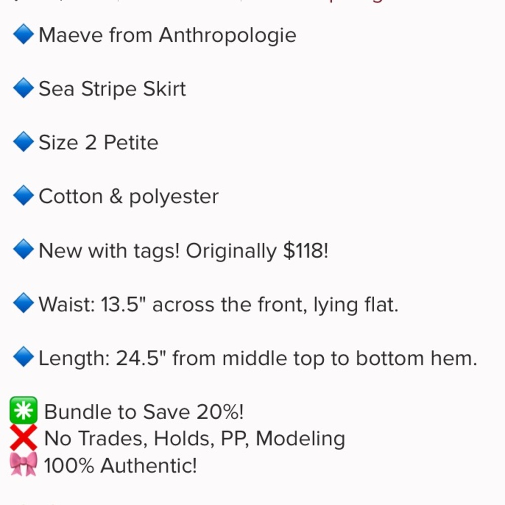 Anthropologie skirt - Picture 5 of 5